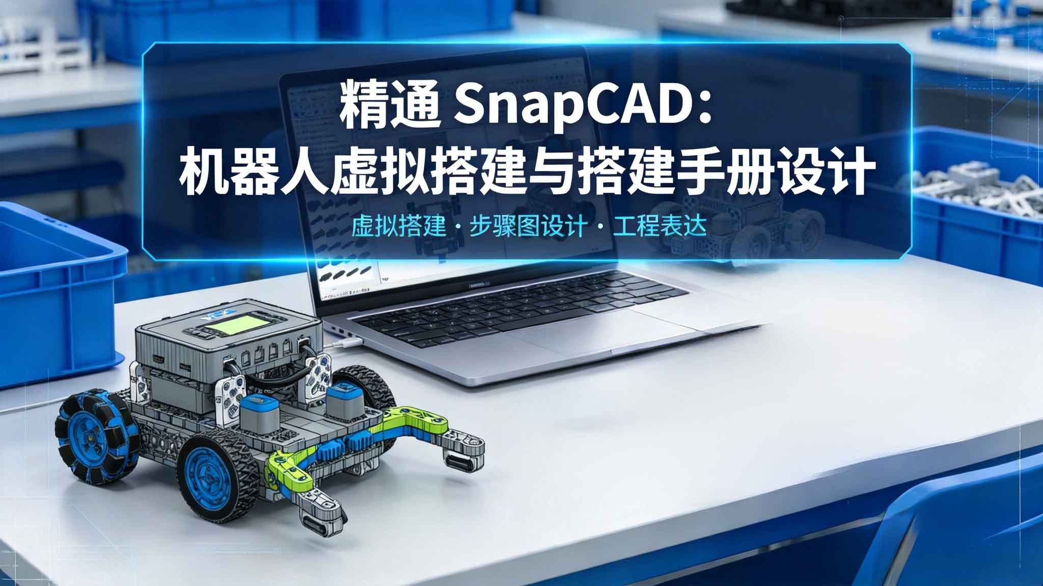 精通 SnapCAD：机器人虚拟搭建与搭建手册设计 封面